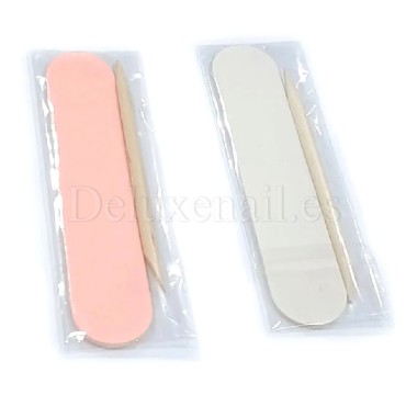 Kit desechable para uñas naturales, Rosa