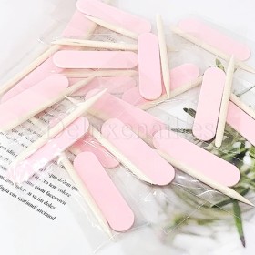 Kit desechable para uñas naturales, Rosa