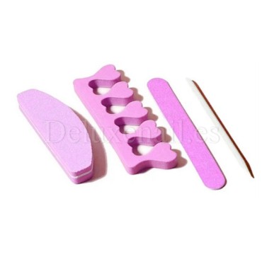 Kit de regalo para uñas naturales, Rosa