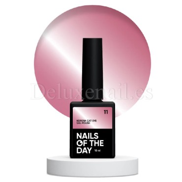 Esmalte permanente Korean cat eye 11 NAILSOFTHEDAY, Rosa, 10 ml