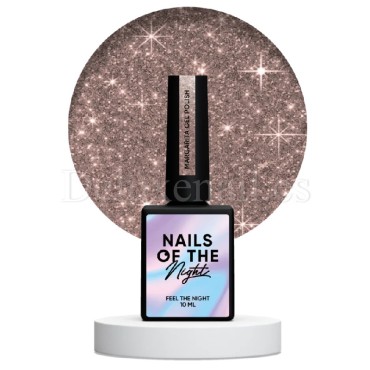 Esmalte Reflectante Margarita NAILSOFTHENIGHT, Beige rosado, 10 ml