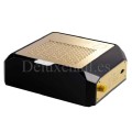 Aspirador profesional de mesa Diamond Black Gold, 90W, Negro con rejilla dorada