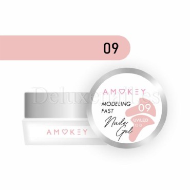 Fast Nude Gel 09 Amokey, gel constructor de color, 15 gr