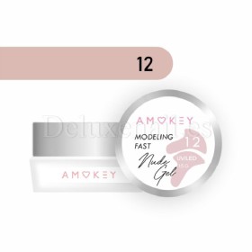 Fast Nude Gel 12 Amokey, gel constructor de color, 15 gr