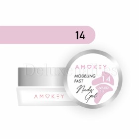 Fast Nude Gel 14 Amokey, gel constructor de color, 15 gr