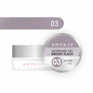 Gel Bright Flash 03 Amokey, gel constructor reflectante, 15 gr