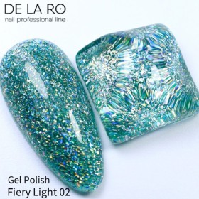 Esmalte Permanente Fiery Light 02 DE LA RO, 10 ml