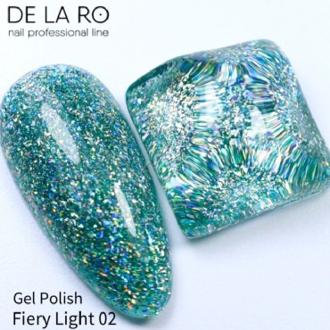 Esmalte Permanente Fiery Light 02 DE LA RO, 10 ml