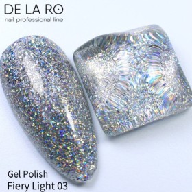 Esmalte Permanente Fiery Light 03 DE LA RO, 10 ml
