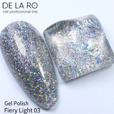 Esmalte Permanente Fiery Light 03 DE LA RO, 10 ml