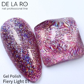 Esmalte Permanente Fiery Light 07 DE LA RO, 10 ml