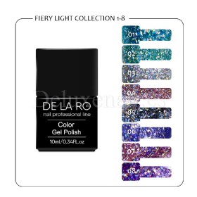 Esmalte Permanente Fiery Light 07 DE LA RO, 10 ml