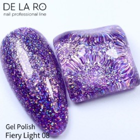 Esmalte Permanente Fiery Light 08 DE LA RO, 10 ml