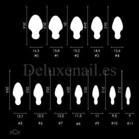 Easy Franch - C Mold DE LA RO, plantillas de silicona, 12 uds