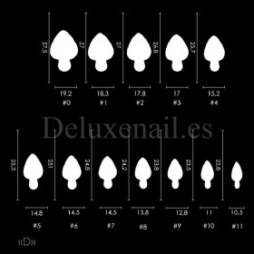 Easy Franch - D Mold DE LA RO, plantillas de silicona, 12 uds
