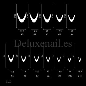 Easy Franch - E Mold DE LA RO, plantillas de silicona, 12 uds