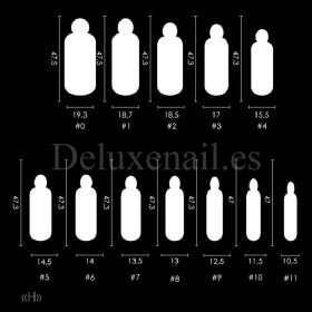 Easy Franch - H Mold DE LA RO, plantillas de silicona, 12 uds