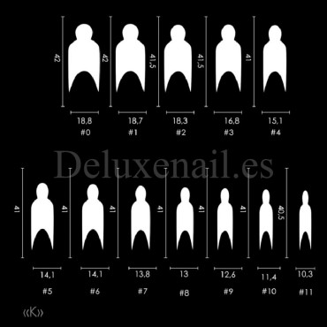Easy Franch - K Mold DE LA RO, plantillas de silicona, 12 uds