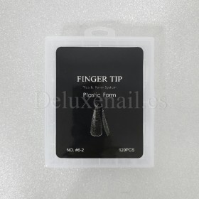 Tips dual system Snake Finger tip plastic form NO.6-2, 120 uds, 10 medidas, patrón serpiente