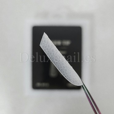 Tips dual system Snake Finger tip plastic form NO.11-2, 120 uds, 10 medidas, patrón serpiente