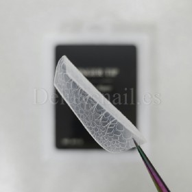 Tips dual system Snake Finger tip plastic form NO.11-2, 120 uds, 10 medidas, patrón serpiente