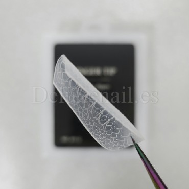 Tips dual system Snake Finger tip plastic form NO.11-2, 120 uds, 10 medidas, patrón serpiente