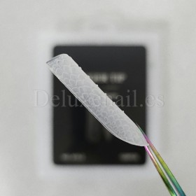 Tips dual system Snake Finger tip plastic form NO.15-2, 120 uds, 10 medidas, patrón serpiente