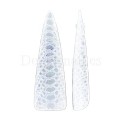 Tips dual system Snake Finger tip plastic form NO.16-2, 120 uds, 10 medidas, patrón serpiente