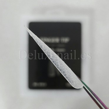 Tips dual system Snake Finger tip plastic form NO.16-2, 120 uds, 10 medidas, patrón serpiente