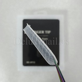 Tips dual system Snake Finger tip plastic form NO.17-2, 120 uds, 10 medidas, patrón serpiente