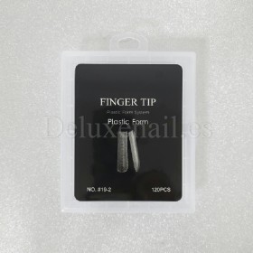 Tips dual system Snake Finger tip plastic form NO.19-2, 120 uds, 10 medidas, patrón serpiente
