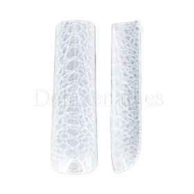 Tips dual system Snake Finger tip plastic form NO.19-2, 120 uds, 10 medidas, patrón serpiente