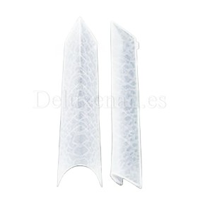 Tips dual system Snake Finger tip plastic form NO.20-2, 120 uds, 10 medidas, patrón serpiente