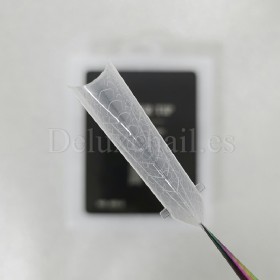 Tips dual system Snake Finger tip plastic form NO.20-2, 120 uds, 10 medidas, patrón serpiente