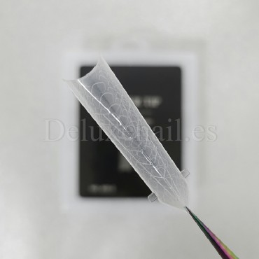 Tips dual system Snake Finger tip plastic form NO.20-2, 120 uds, 10 medidas, patrón serpiente