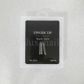 Tips dual system Snake Finger tip plastic form NO.20-2, 120 uds, 10 medidas, patrón serpiente