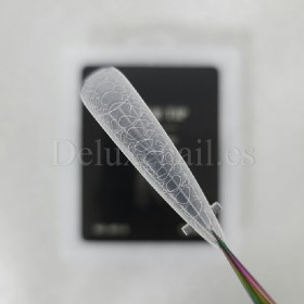 Tips dual system Snake Finger tip plastic form NO.21-2, 120 uds, 10 medidas, patrón serpiente