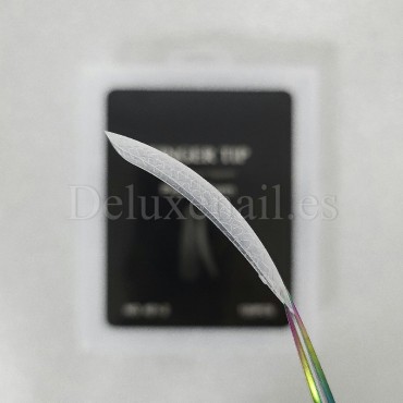 Tips dual system Snake Finger tip plastic form NO.21-2, 120 uds, 10 medidas, patrón serpiente