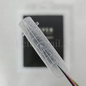 Tips dual system Snake Finger tip plastic form Koper, 120 uds, 10 medidas, patrón serpiente