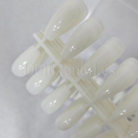 Tips de gel P08, Medium Coffin, 240 uds, 12 medidas