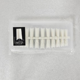 Tips de gel P17, C French, 240 uds, 12 medidas