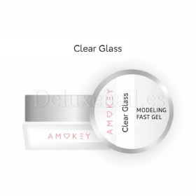 Fast Gel Clear Glass Amokey, gel constructor de color, 30 gr