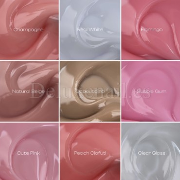Fast Gel Peach Clafuti Amokey, gel constructor de color, 30 gr