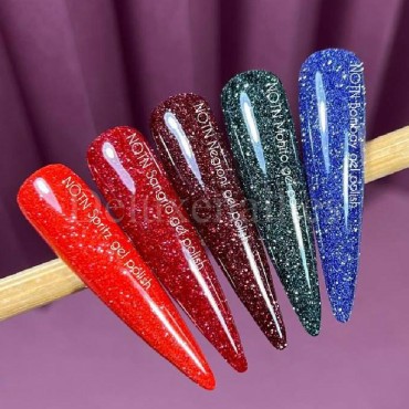 Esmalte Reflectante Mohito NAILSOFTHENIGHT, Verde oscuro, 10 ml