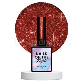 Esmalte Reflectante Spritz NAILSOFTHENIGHT, Rojo clásico, 10 ml