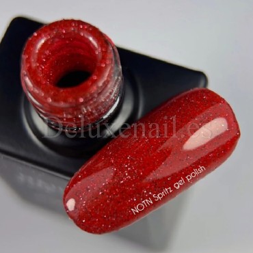Esmalte Reflectante Spritz NAILSOFTHENIGHT, Rojo clásico, 10 ml