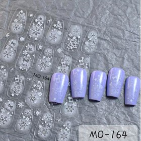 Pegatina adhesiva MO-164, blanco