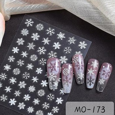 Pegatina adhesiva MO-173, blanco