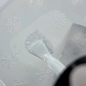 Molde de silicona transparente para los diseños, Navidad