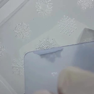 Molde de silicona transparente para los diseños, Navidad